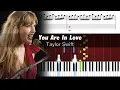 Download Lagu Taylor Swift - You Are In Love (Eras Tour) - Accurate Piano Tutorial with Sheet Music