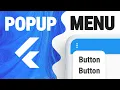 Flutter PopupMenuButton Widget - Menu Button
