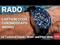 Download Lagu RADO Captain Cook Chronograph Bronze. All Technical Details, Wrist- and Pool-Shot.