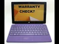 How to check warranty on Microsoft Surface