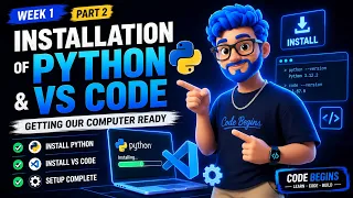 How to Install Python VS Code in Windows Complete Setup Guide English Week 1 Part 2