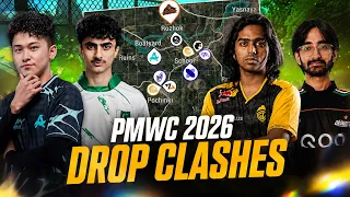 PMWC 2026 Drop Clashes - All Teams Drop Location s JONATHANGAMINGYT kraftonindiaesports