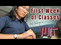 MIT First Week of Classes navigating schedule lots of studying