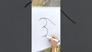 Fish Drawing With Number 3 Shorts Art Satisfying 