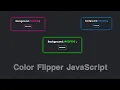 Color Flipper using HTML CSS JavaScript