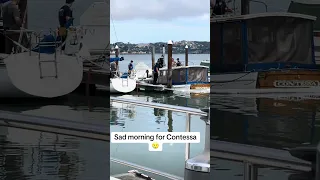 Sad AM for Contessa an old wooden boat that sank 😢#Fyp #dream #YouTube #boat