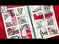 Easy Stamped Doodles for Your Grid Journal