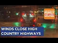High winds and blowing snow in Prescott