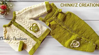 Knit Cable Cardigan With This Romper, यह कार्डिगन बनाना सीखें @knittingknife