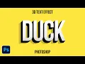 Create 3D Text in Adobe Photoshop Tutorial