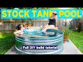 Stock Tank Pool DIY Easy Backyard Plunge Pool How To Build