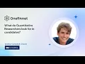 Quantitative Researcher Interviews - Andrew Quantitative Researcher at Citadel