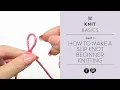 How to Make a Slip Knot - Beginner Knitting Teach