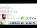 Mathematical functions Build-in Function in Python Programming CSEngineeringGyan CSE GYAN
