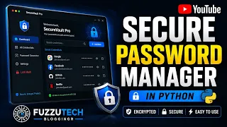 Build a Secure Password Manager in Python Encryption GUI Project