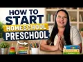 How to Start Homeschool Preschool at Age 3 Daily Schedule Play Ideas