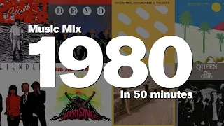 1980 in 50 minutes - Top hits including: Devo, OMD, The Cure, Pretenders, Blondie and many more!