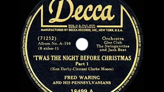 Download 1942 HITS ARCHIVE: ‘Twas The Night Before Christmas - Fred Waring (Glee Club, vocal) (1942 version) MP3