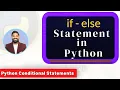 if else Statement in Python Python Conditional Statements Python Tutorials for Beginners