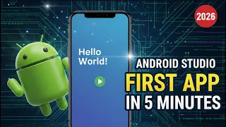 Android Studio Tutorial 01 - How To Make Hello World App In Android Studio