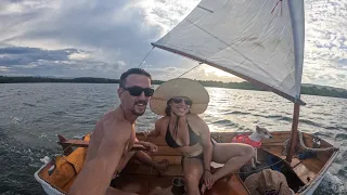 Dinghy Sailing Adventure! (Romantic & VERY Windy Bay!)