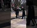 Laying the wreath at the Tomb of the Unknown Soldier