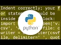 ValueError operation on closed file