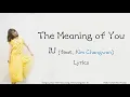 IU - The Meaning of You Lyrics (Han/Rom/Eng)