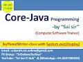 185 BufferedWriter class with System out Input-Streams Output-Streams Java IO Streams