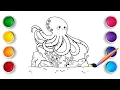 Octopus Coloring Pages for Kids Educational Coloring s