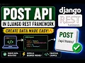 How to Create POST API in Django REST Framework DRF Tutorial for Beginners