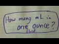 Math for nursing Convert millimeters to fluid ounces 8 of 30 mL