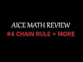 AICE Math Review - Chain Rule Other Derivatives