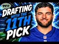 How to Do a Fantasy Football Draft from the 11th Pick
