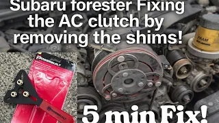 Subaru Forester NOT Engaging EASY Clutch Adjustment FIX 2015 DIY blowing WARM