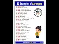 50 Examples Of Acronyms