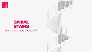 Rhino 3D Spiral Stair 3D Model Tutorial - 3 Versions