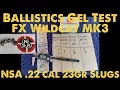 Download Lagu Ballistics Gel Test using NSA Slugs and .22 cal FX Wildcat MK3 Sniper