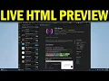 How To Get Live HTML in VSCode