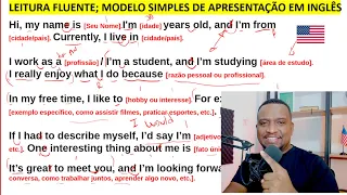Como se apresentar em Inglês de forma fluente com leitura guiada