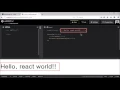 Tutorial Practice Reactjs Quickstart hello world JSX codepen