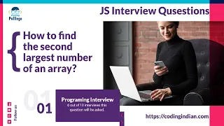 Find the Second Largest Number of an Array JS Interview Questions