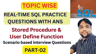 65 Real-Time SQL Interview Questions Stored Procedures UDFs Explained pandeygurujivlog