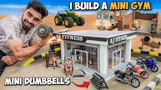 Making a Mini GYM using Rc Tractor with bricks 🧱 Amazing construction project @Aakash946 