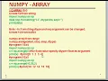 Basics of Numpy 1D array Part 2