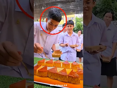 Everyone Failed to Pick Up the Cake… But She Tried Till the End! 😱🍰 #Shorts