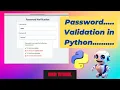 Program for Password Validation in Python in Hindi Python Tutorial in Hindi Learn Python DSW