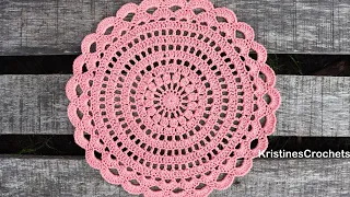 How to Crochet the Rose Petal Doily Placemat | Beginner Friendly Tutorial