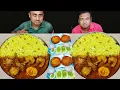 Download Lagu SPICY CHICKEN CURRY EGG CURRY BASONTI PULAO CHICKEN CUTLET EATING CHALLENGE// food family \u0026 more