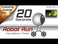 20 sec racing robot countdown timer with exploding ending